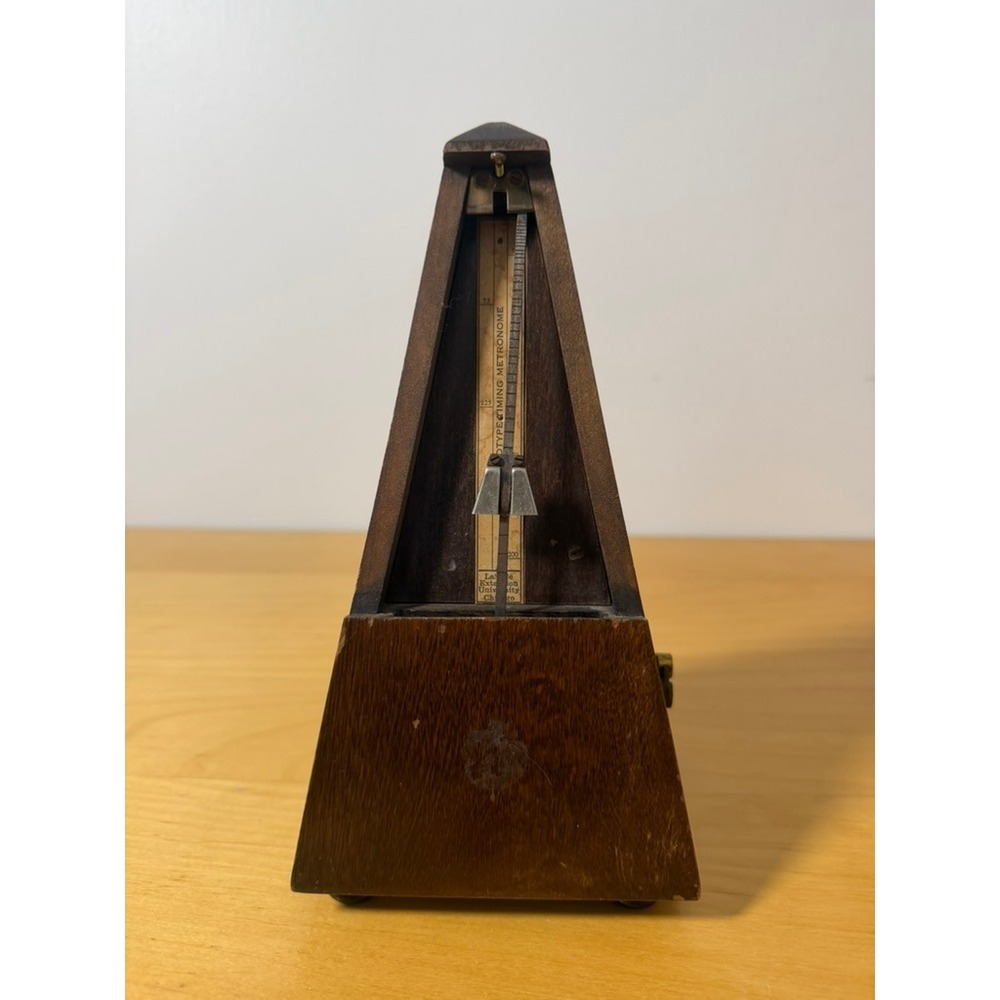 Vintage LaSalle Extension University Stenotype Timing Metronome Wood Case